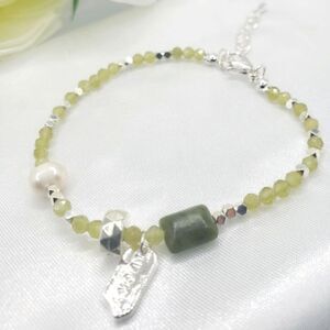 2/$20 Brand New Green Stone Bracelet